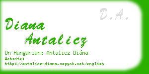 diana antalicz business card